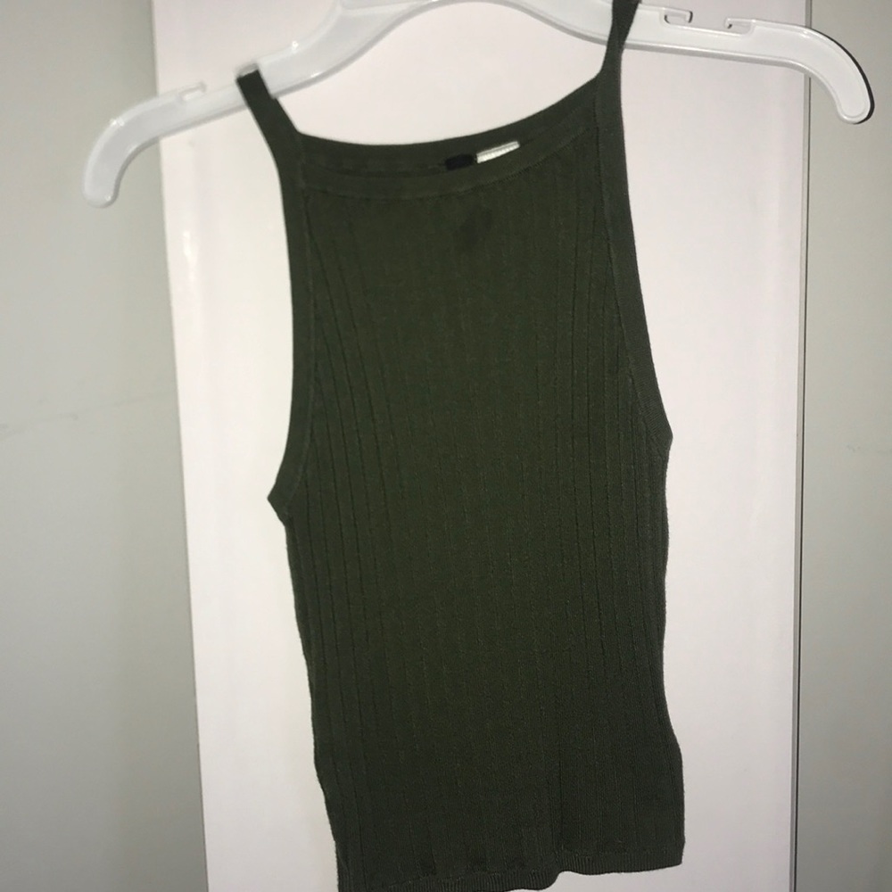 Dark green sleeveless tank top